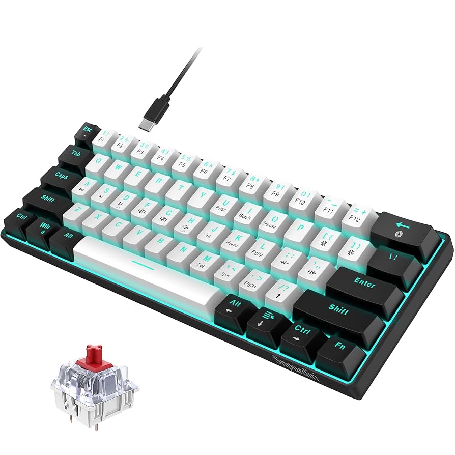 ☆メカニカル式ゲーミングキーボードLEDバックライト付き Amazon.co.jp: Merdia メカニカル式ゲーミングキーボード 全104